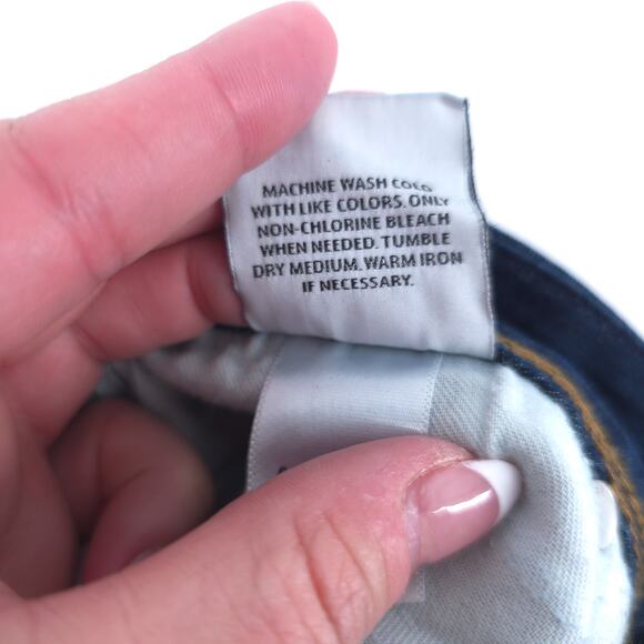 Hudson Y2K Classic Backflap Pocket Straight Leg Mid Rise Dark Wash Denim Jean 27 - Picture 8 of 13